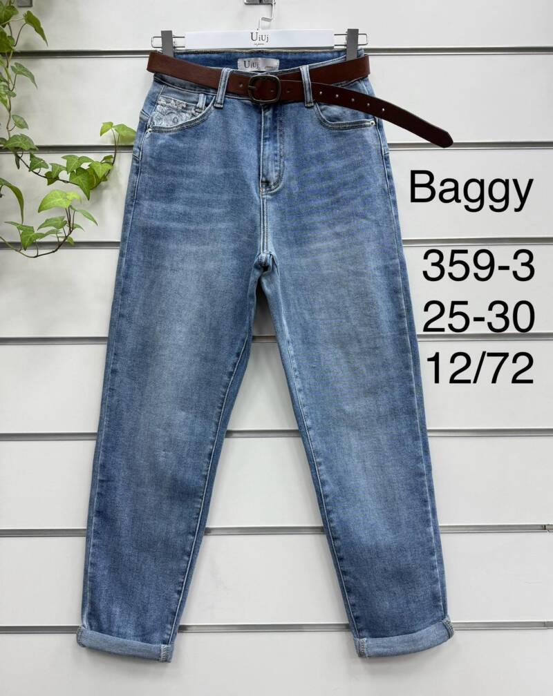 Spodnie damskie jeansy Roz 25-30, 1 Kolor Paczka 10 szt